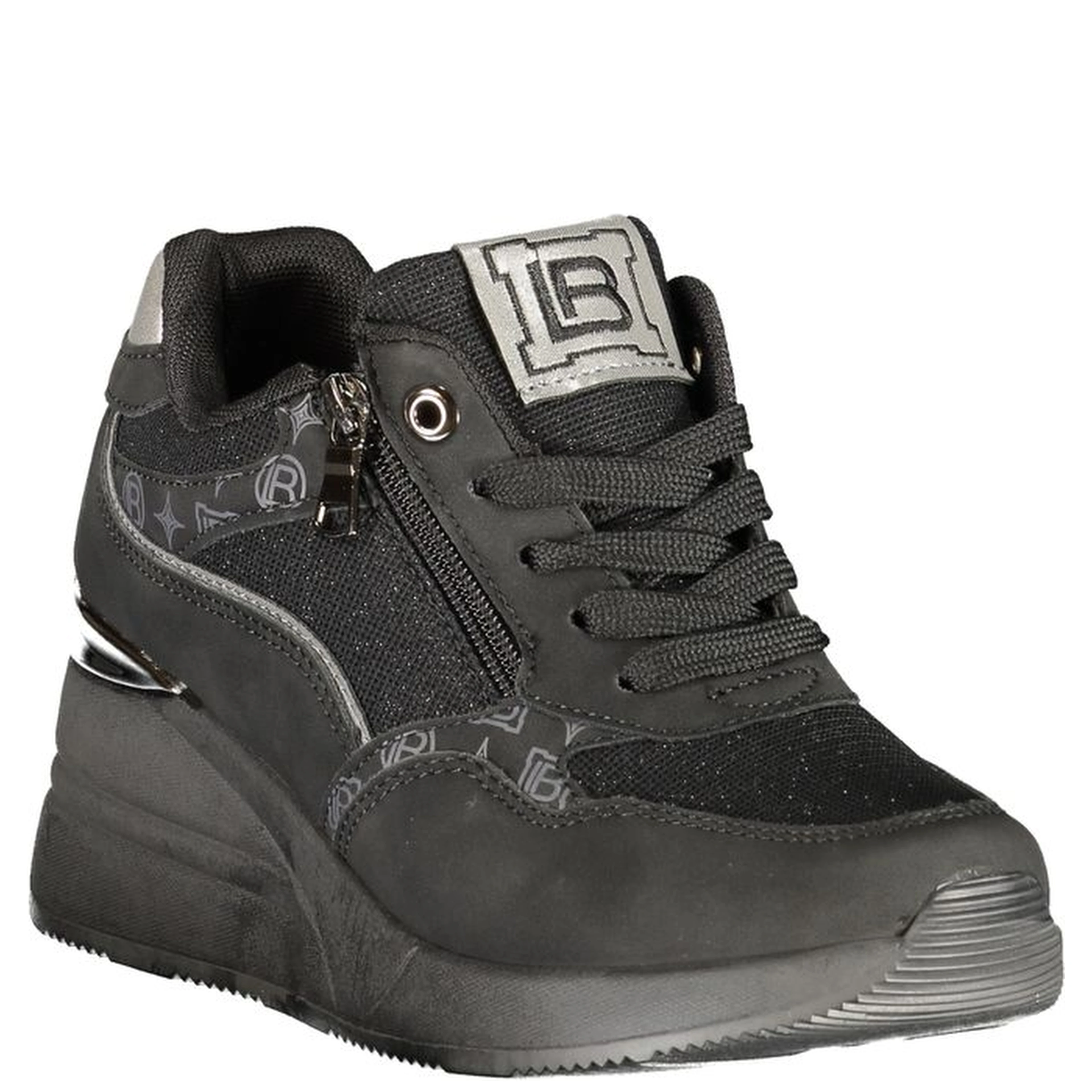 Nero Polyurethane Women's Sneaker