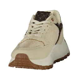 Beige Polyurethane Womens Sneaker
