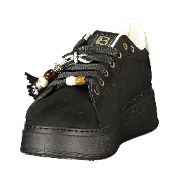 Nero Polyurethane Women's Sneaker