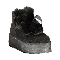 Black Polyurethane Women's Boot