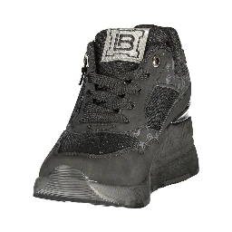 Nero Polyurethane Women's Sneaker