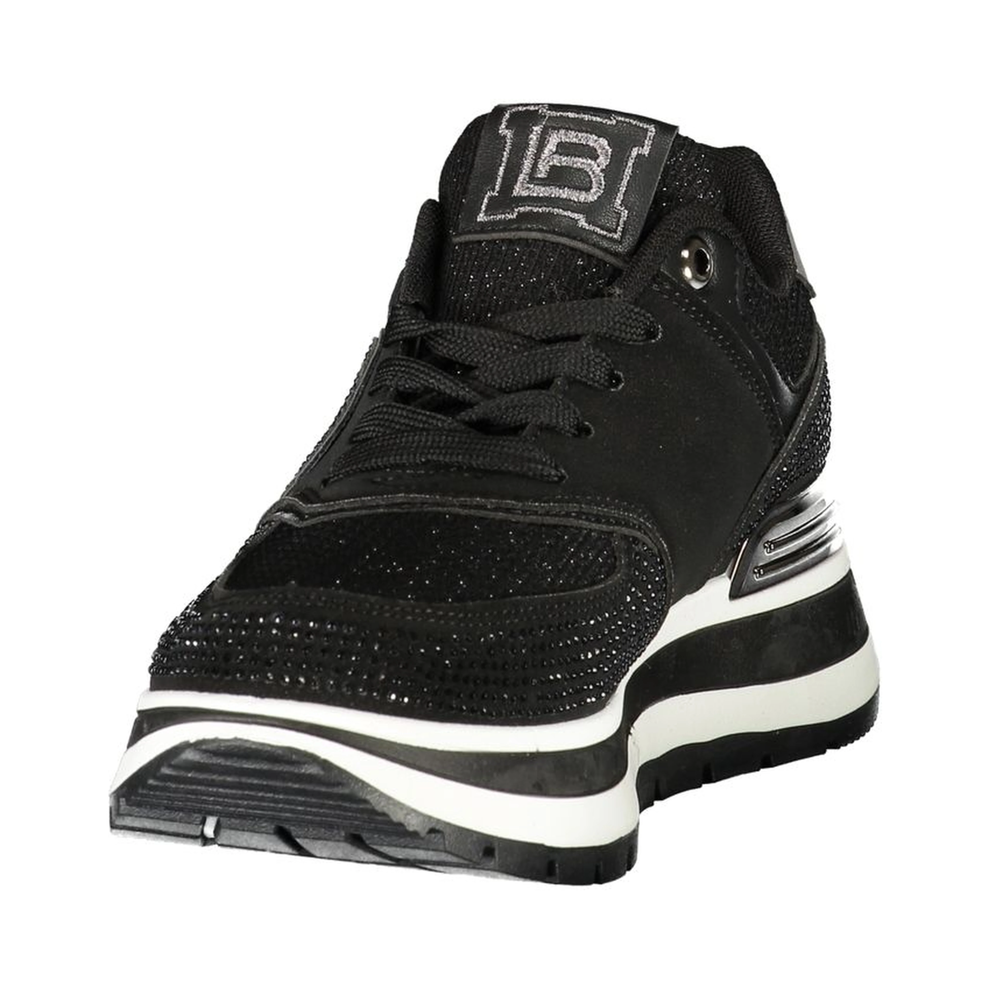 Black Polyurethane Women's Sneaker