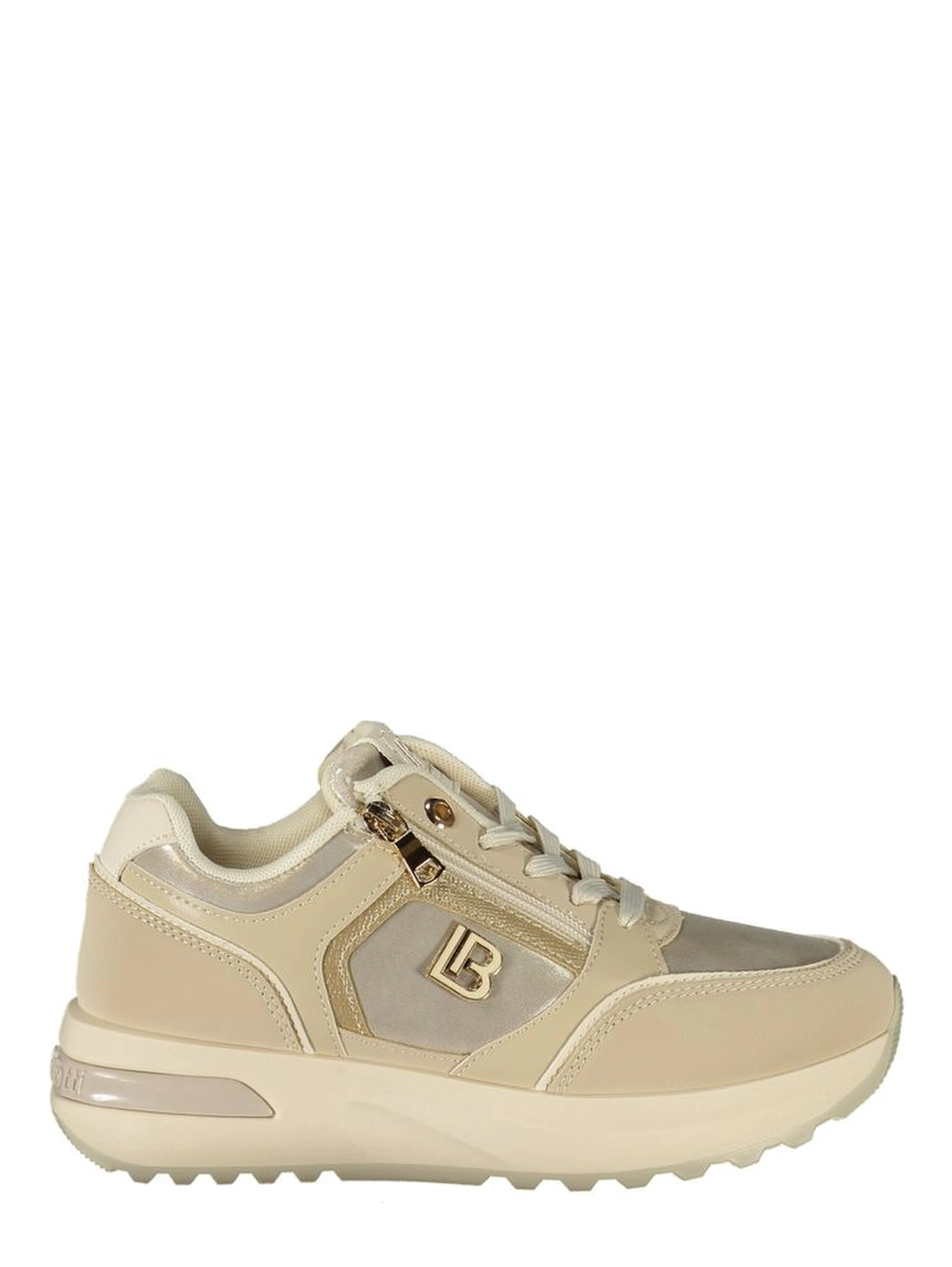 Beige Polyurethane Womens Sneaker