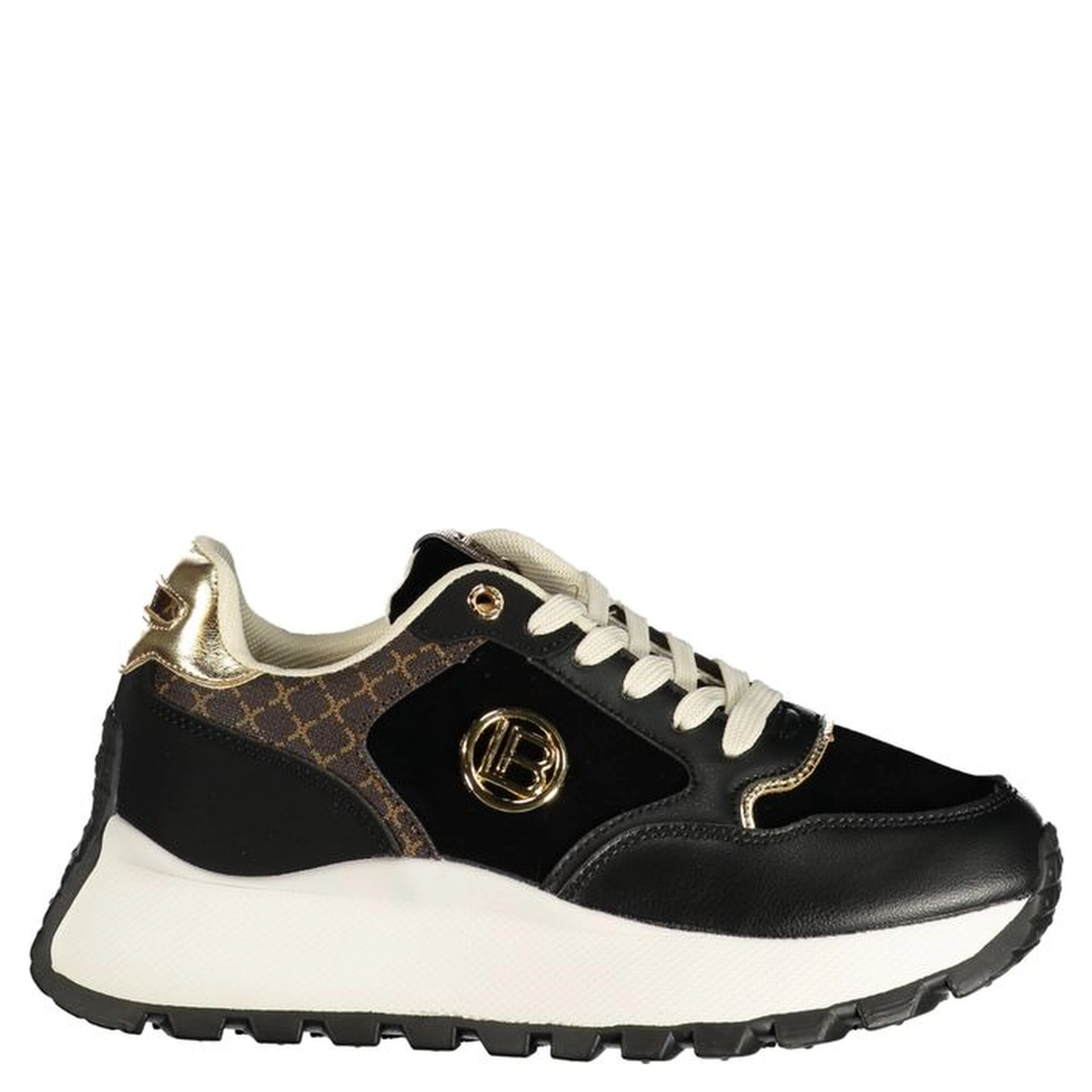 Nero Polyurethane Women's Sneaker