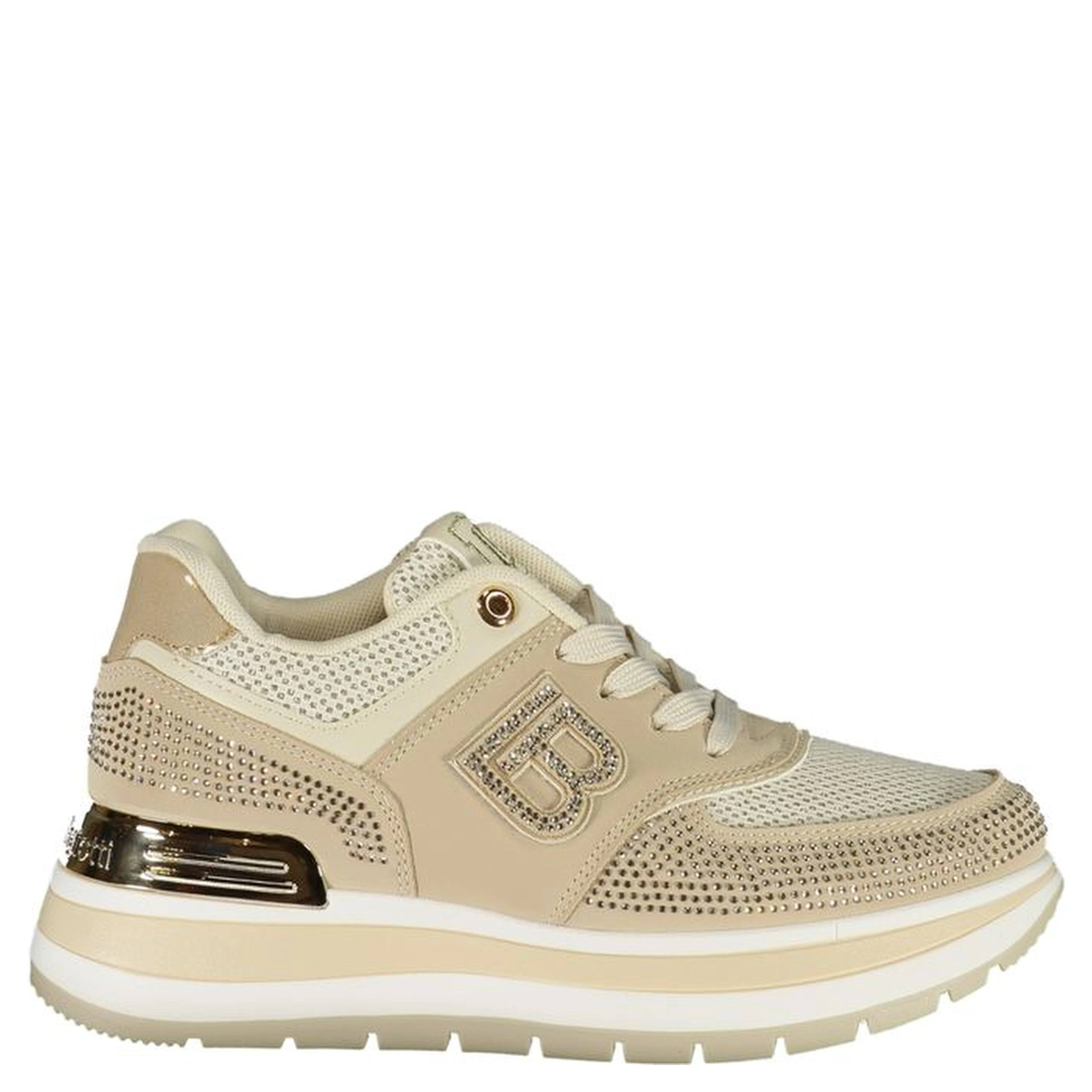 Beige Polyurethane Women's Sneaker