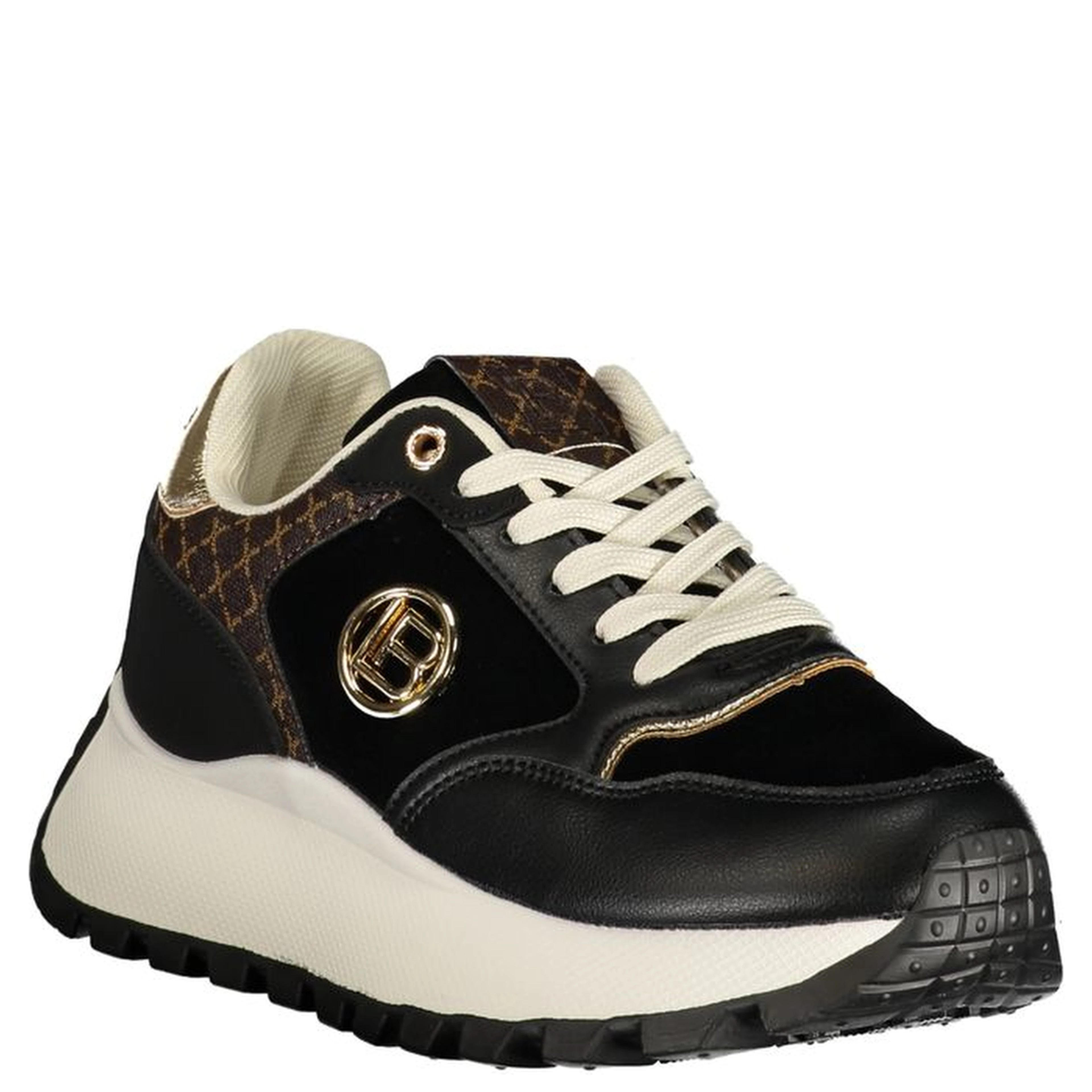 Nero Polyurethane Women's Sneaker