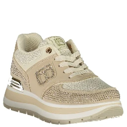 Beige Polyurethane Women's Sneaker