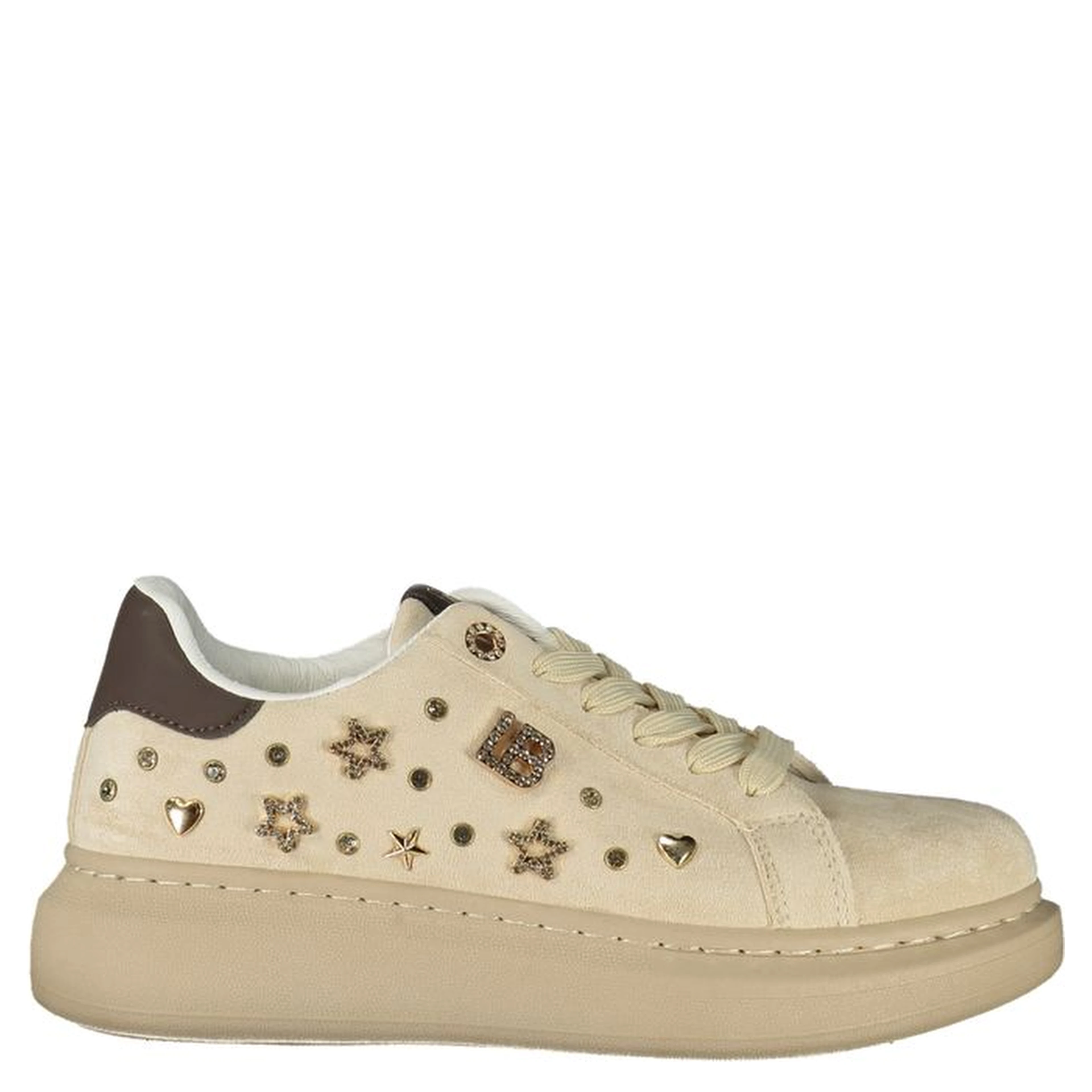Beige Polyurethane Women's Sneaker