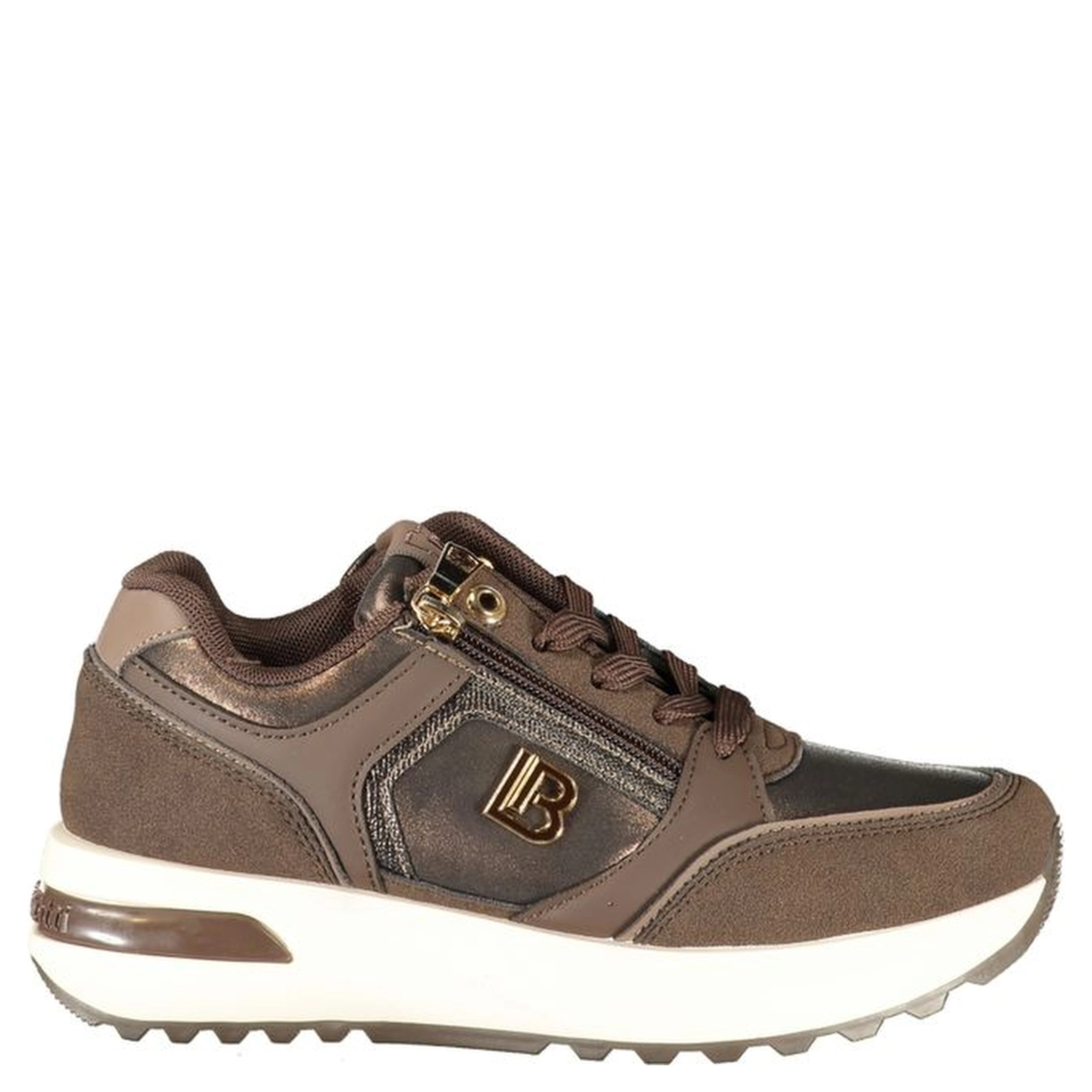 Brown Polyurethane Women's Sneaker