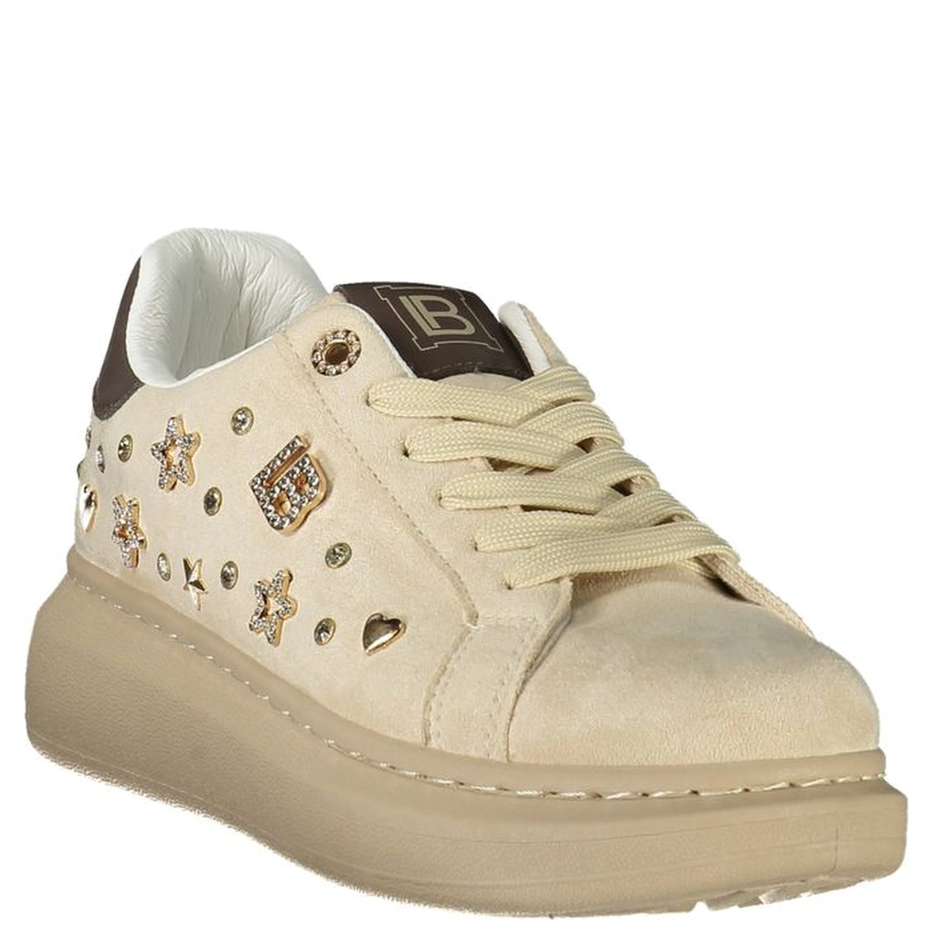 Beige Polyurethane Women's Sneaker