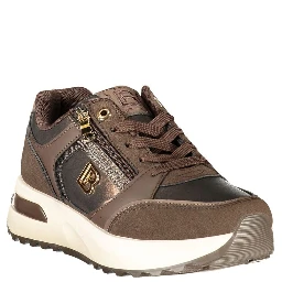 Brown Polyurethane Women's Sneaker