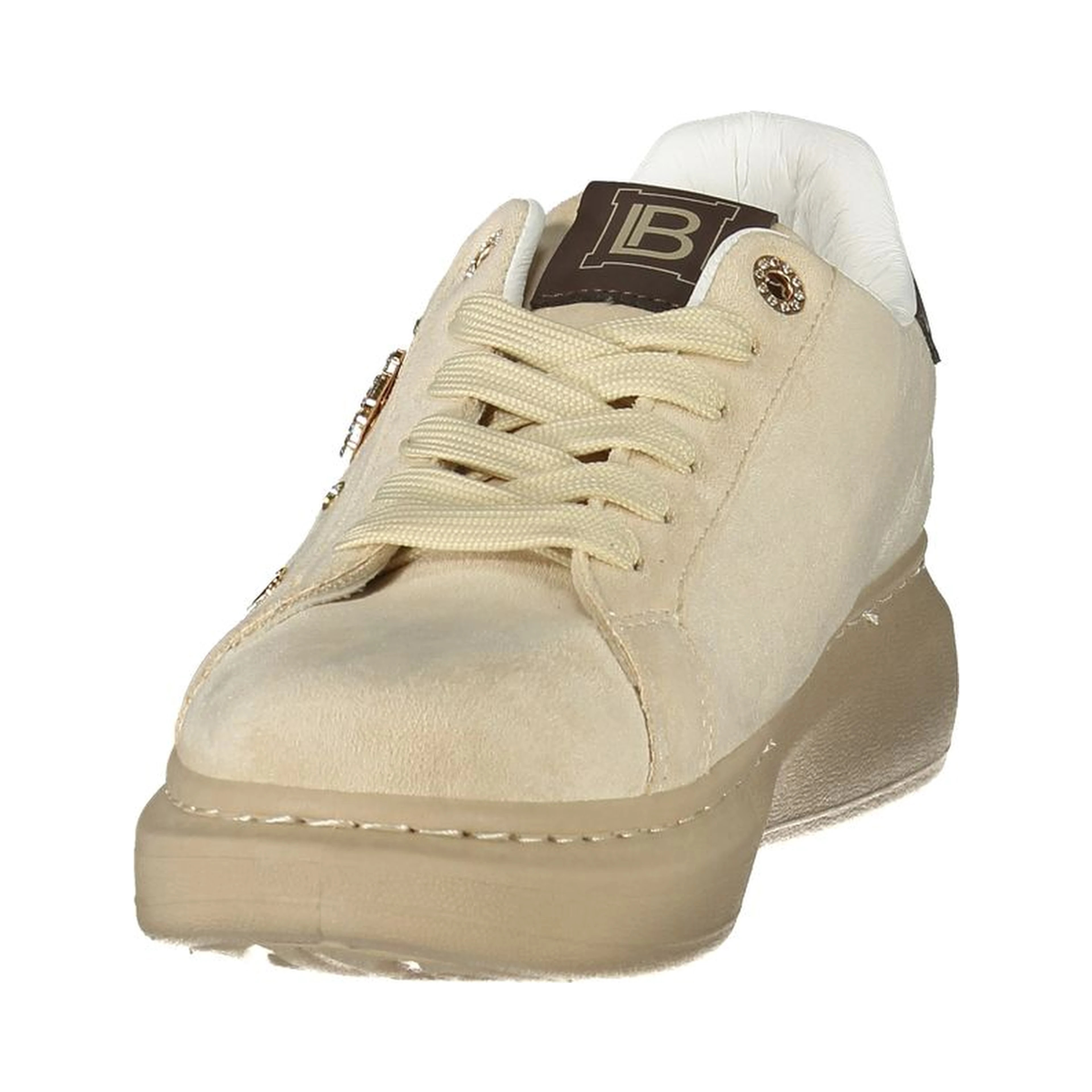 Beige Polyurethane Women's Sneaker