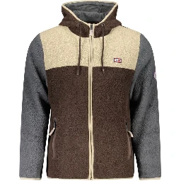 Brown Polyester Men's Jacket