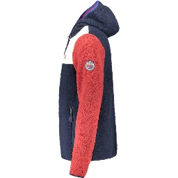 Blue Polyester Men's Jacket