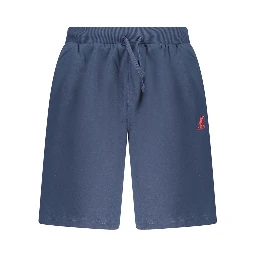 Blue Cotton Mens Shorts