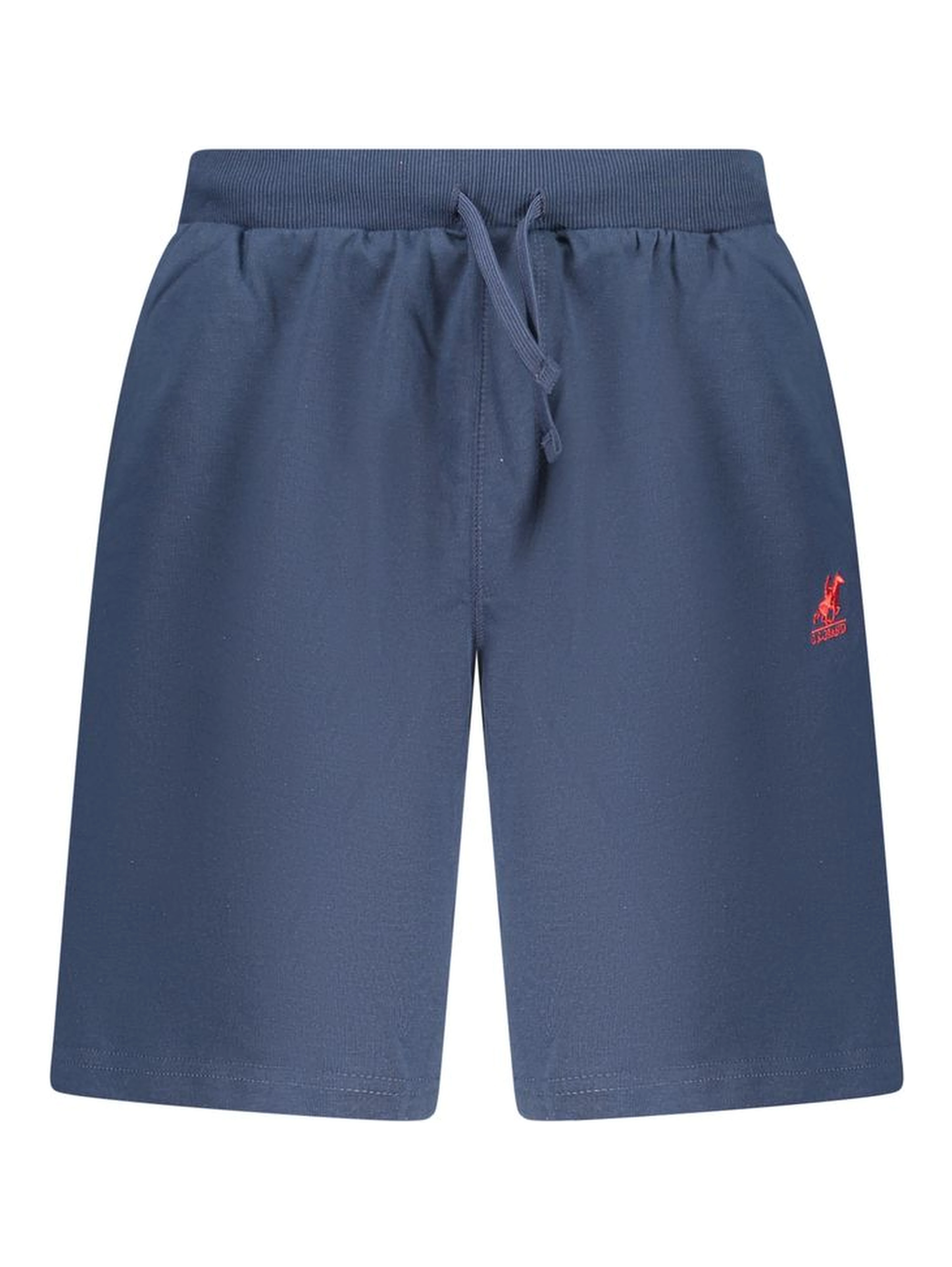 Blue Cotton Mens Shorts