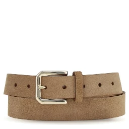 Beige Calf Leather Bos Taurus Regular Belt