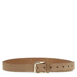 Beige Calf Leather Bos Taurus Regular Belt