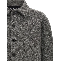 Gray Virgin Wool Bomber