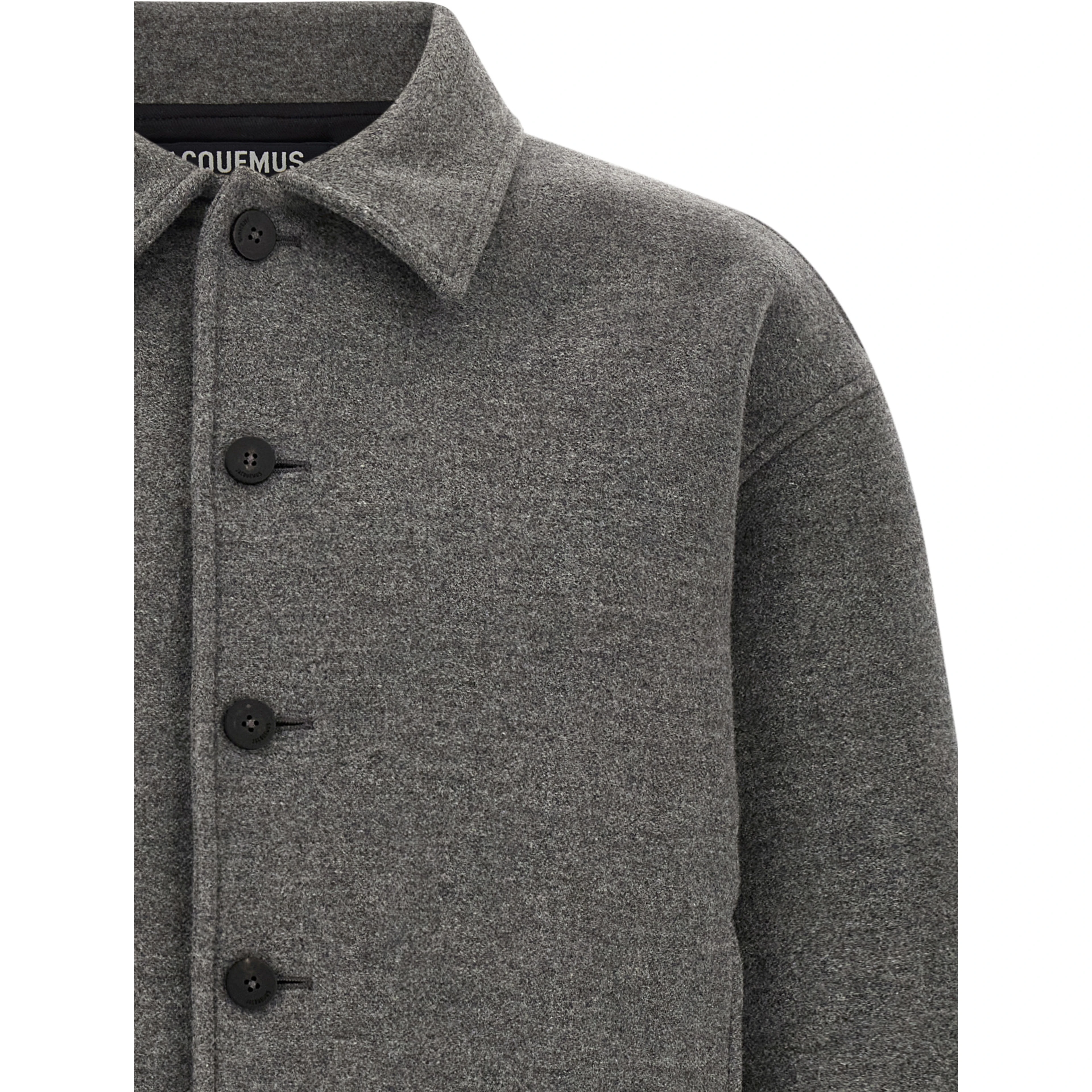 Gray Virgin Wool Bomber