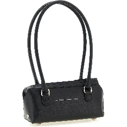 Black Cowhide Shoulder Bag