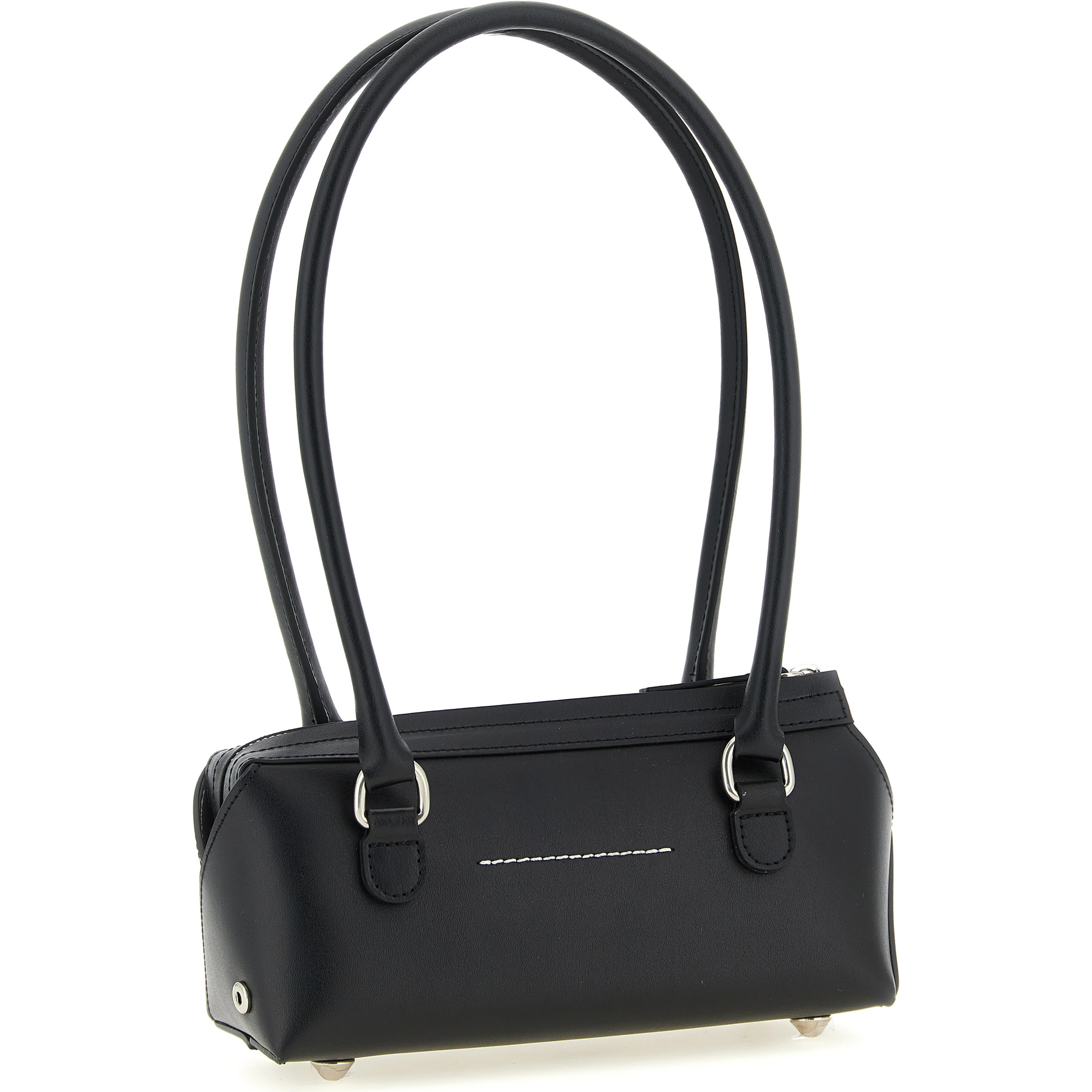 Black Cowhide Shoulder Bag