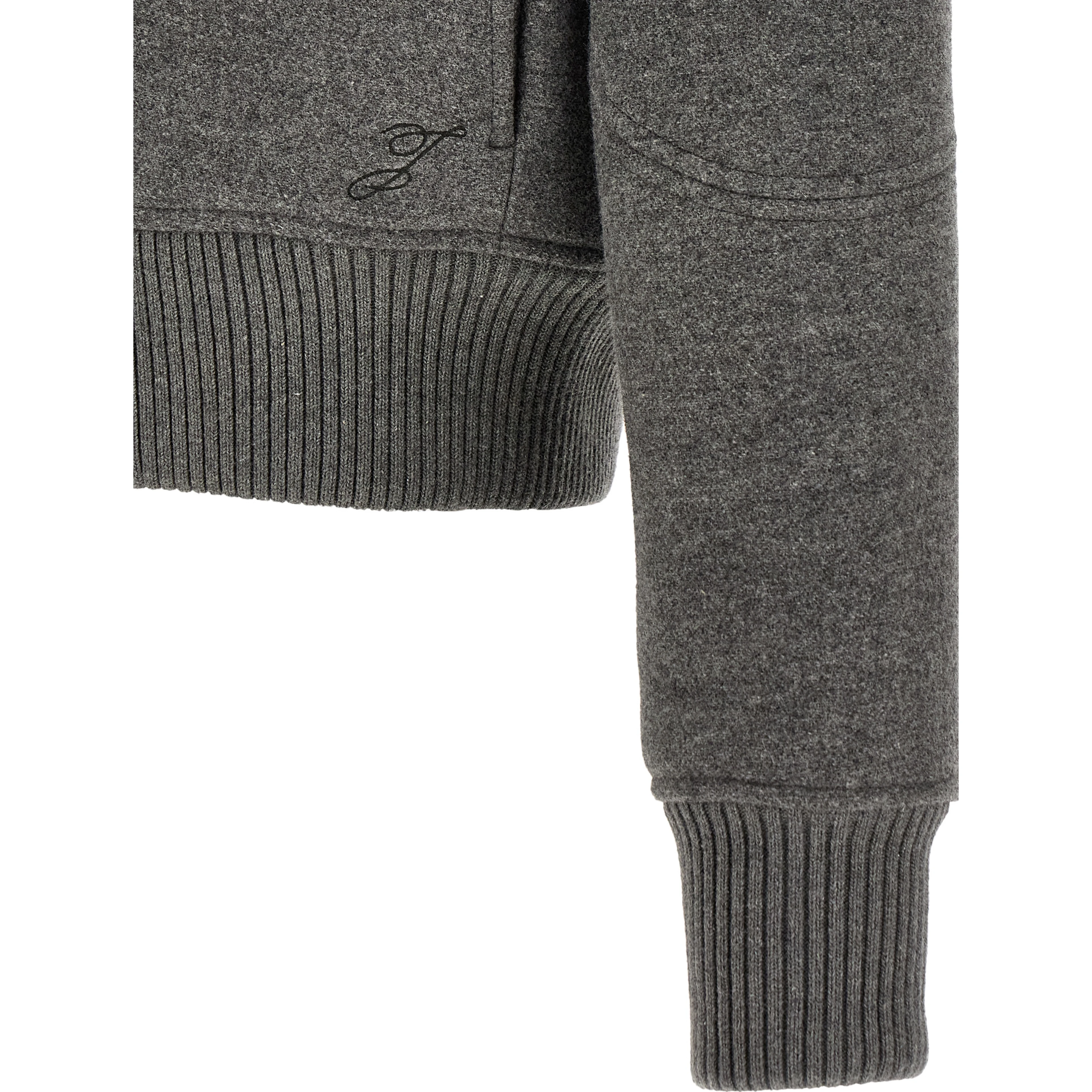 Gray Virgin Wool Bomber