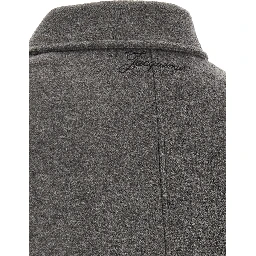 Gray Virgin Wool Bomber