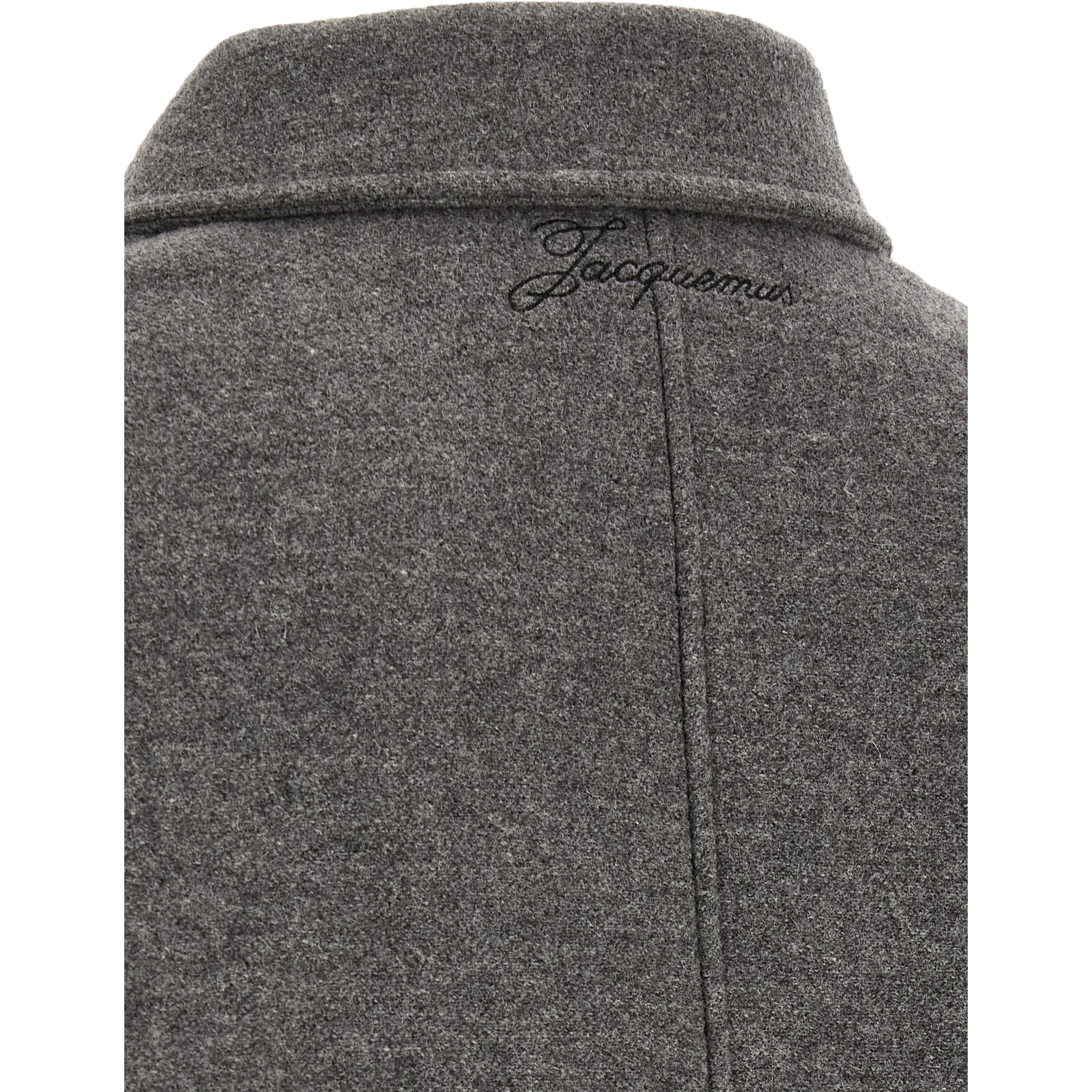 Gray Virgin Wool Bomber