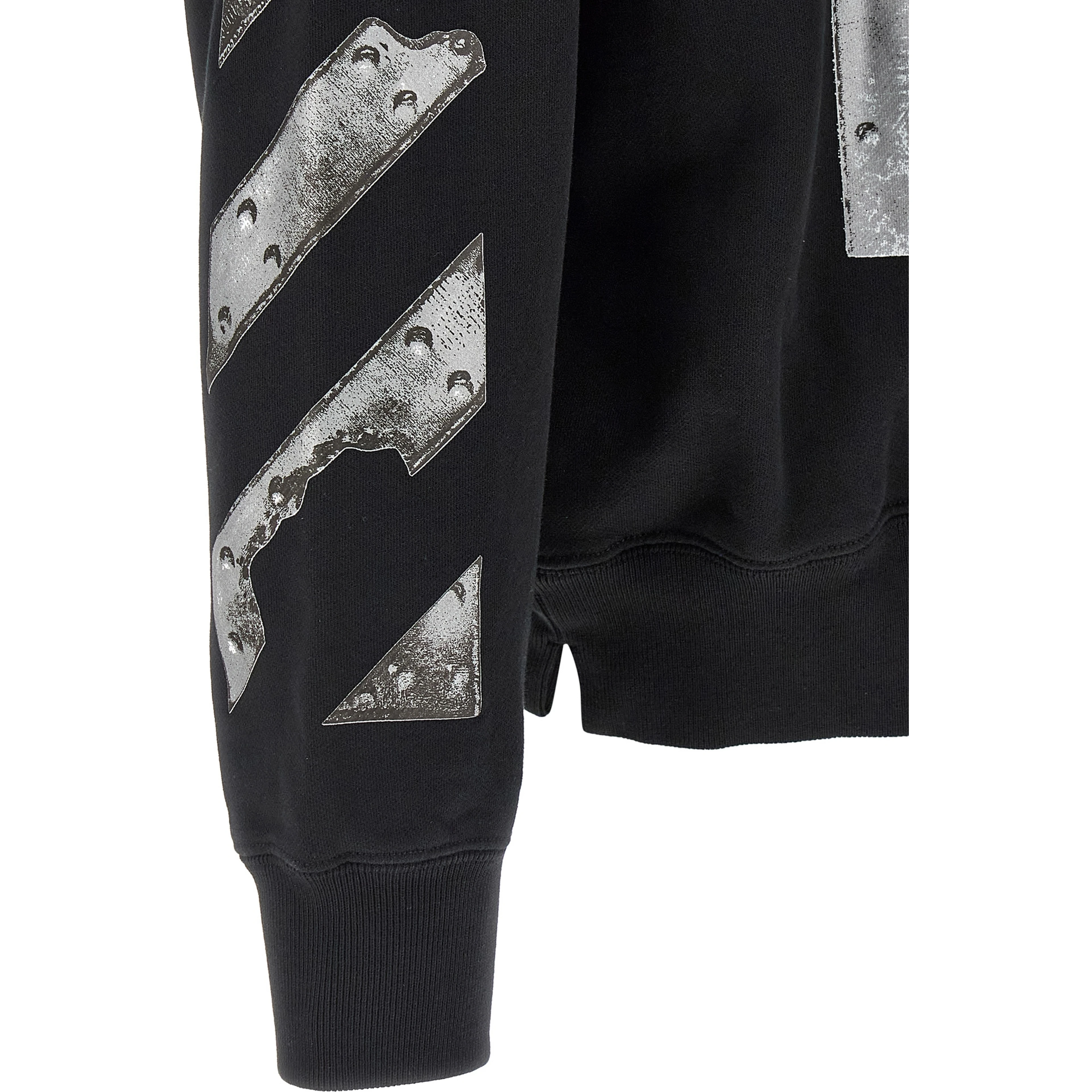 Black Cotton Sweatshirt