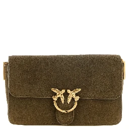 Bicolor Calfskin Shoulder Bag