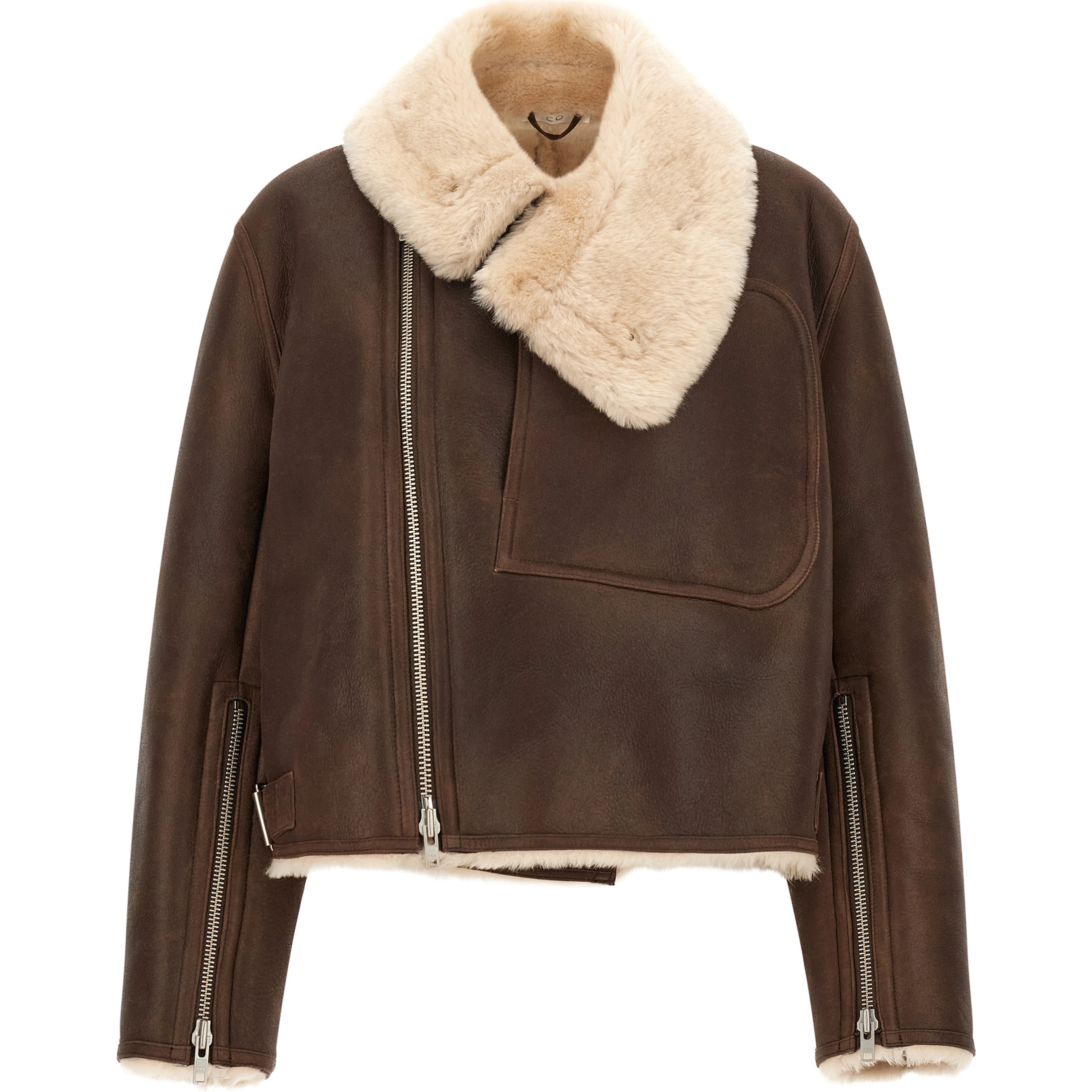 Brown Calfskin Leather Jacket