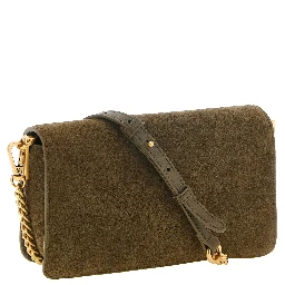 Bicolor Calfskin Shoulder Bag