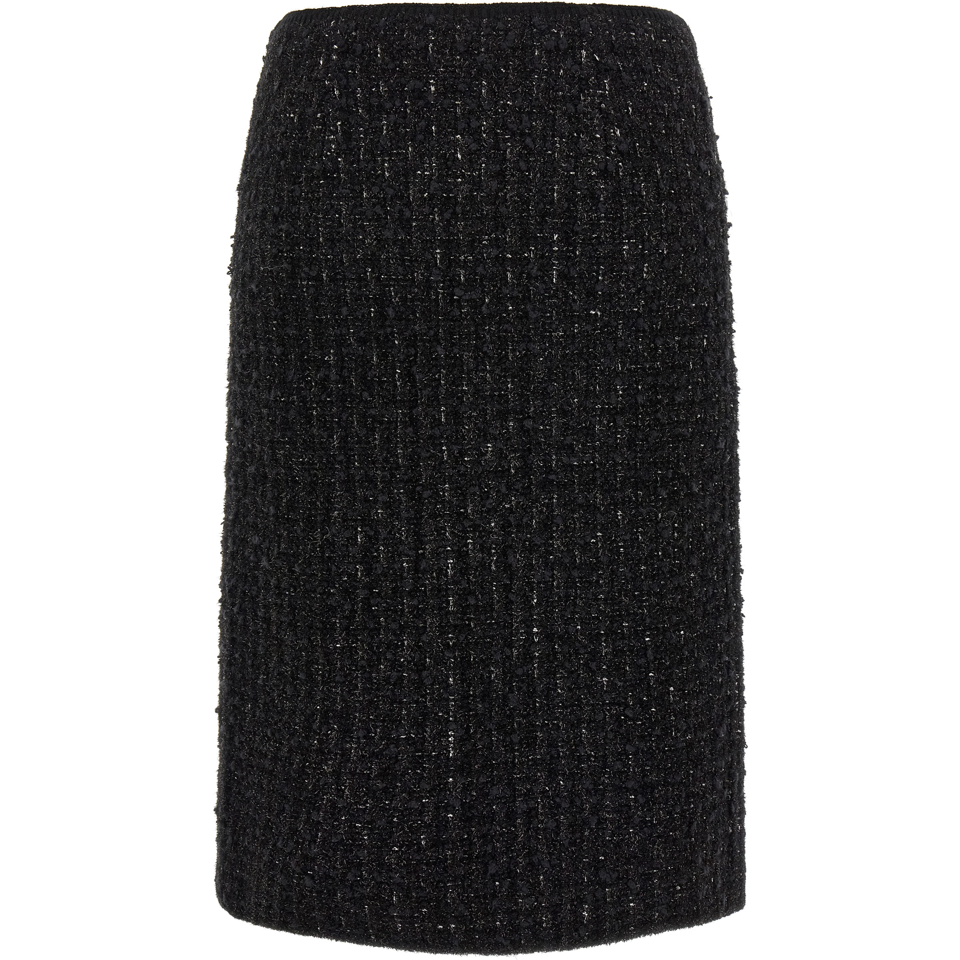 Black Viscose Long Skirt