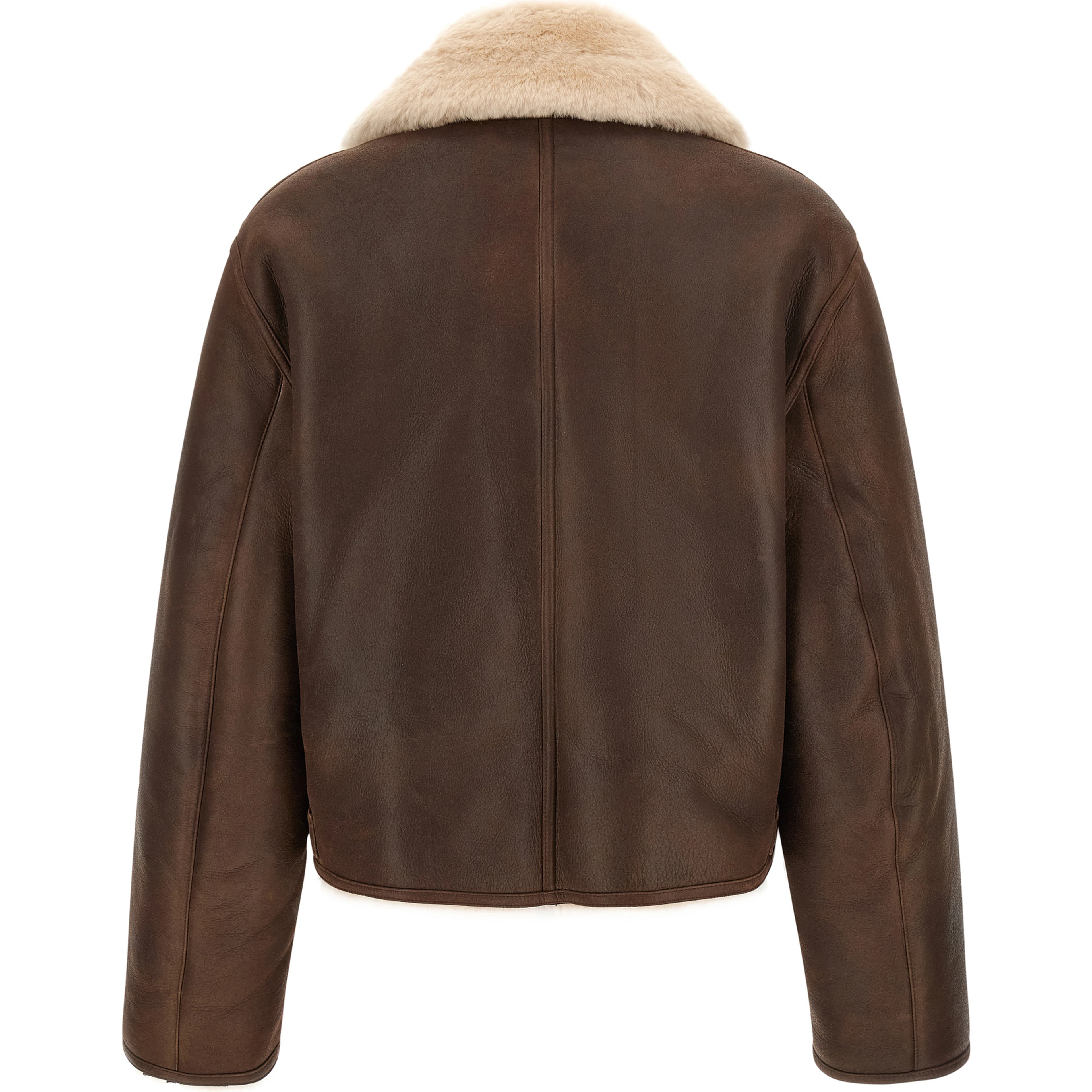 Brown Calfskin Leather Jacket