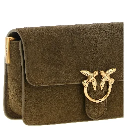 Bicolor Calfskin Shoulder Bag