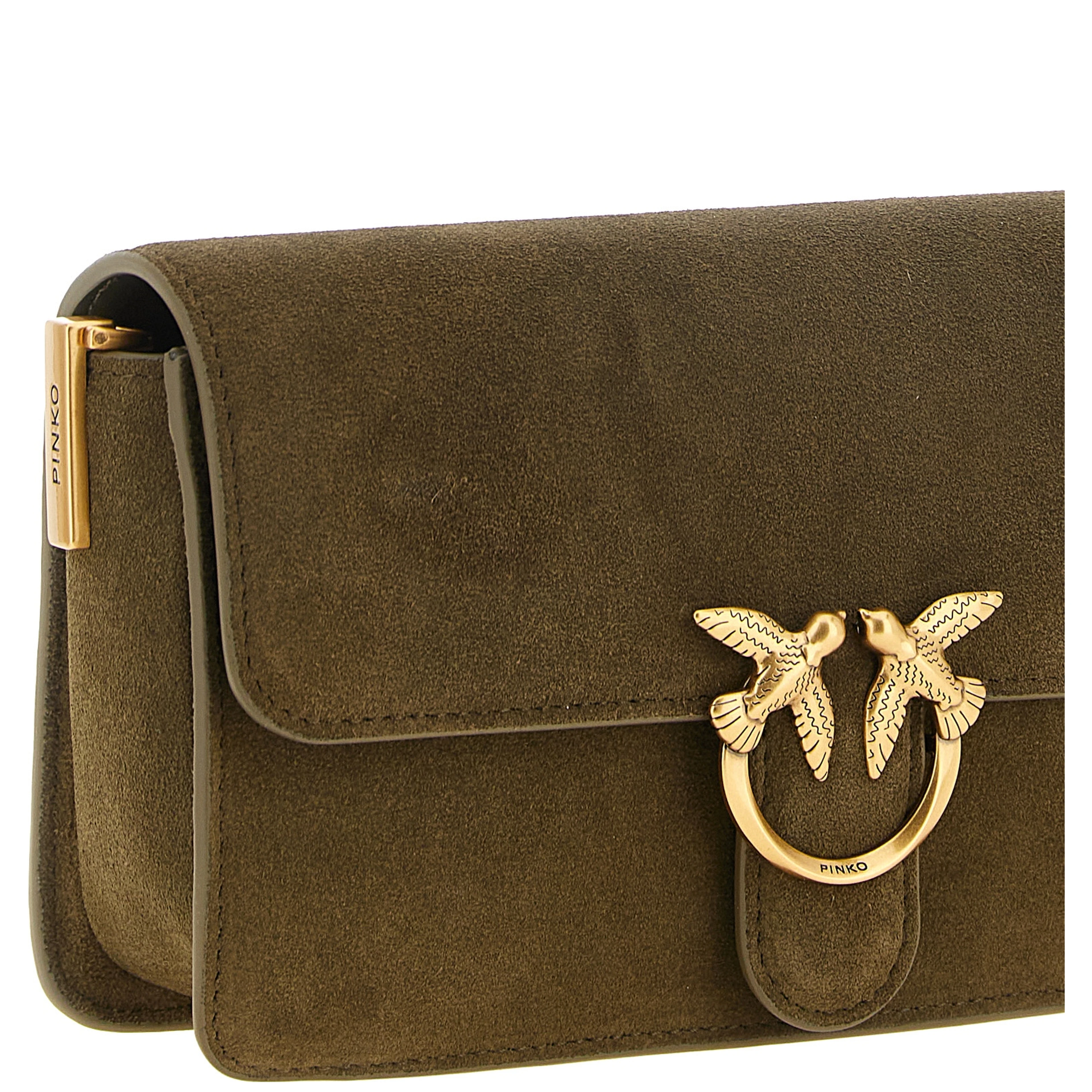 Bicolor Calfskin Shoulder Bag