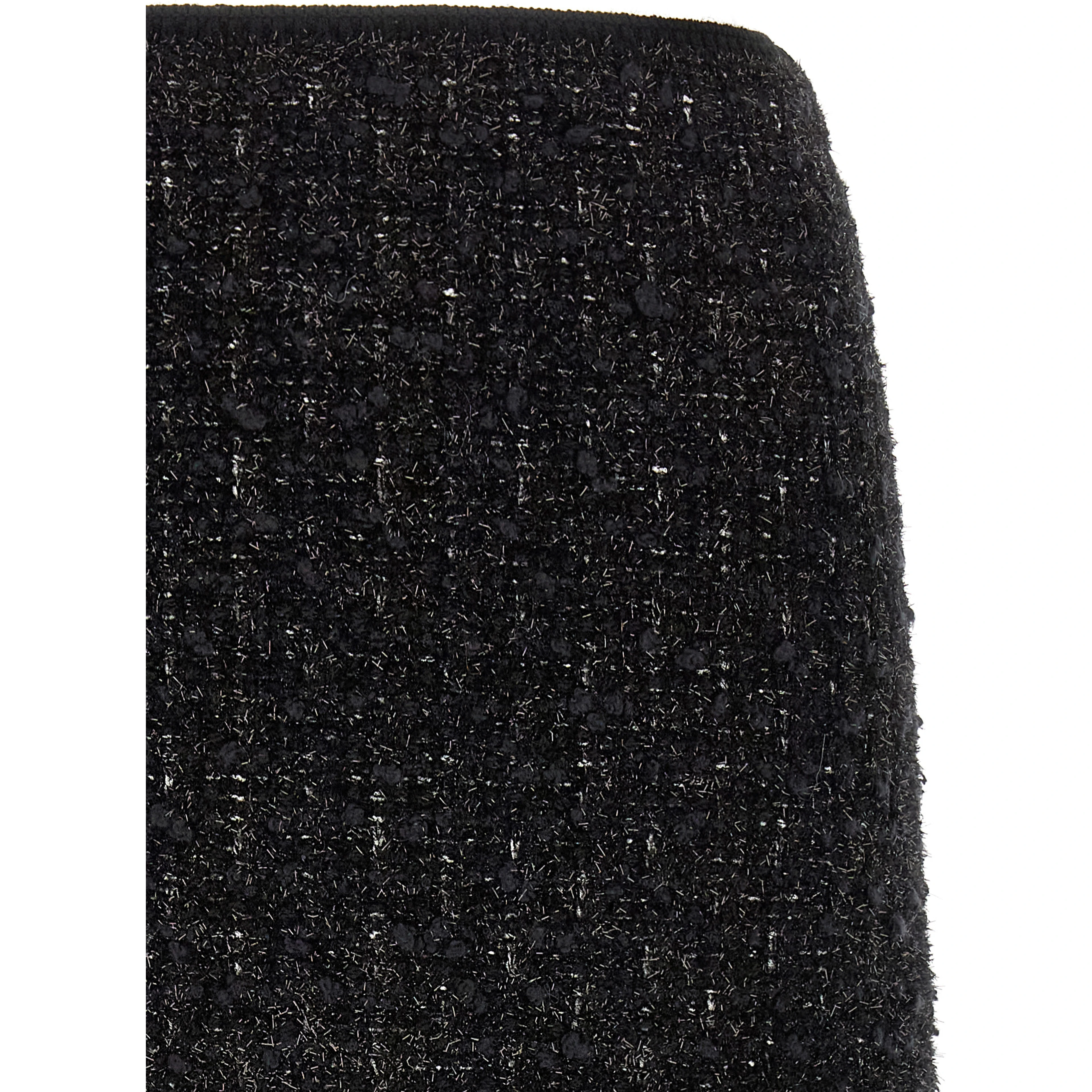 Black Viscose Long Skirt