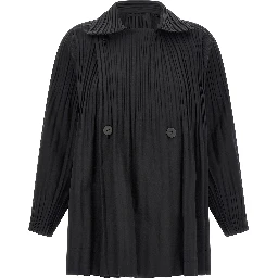 Black Polyester Coat