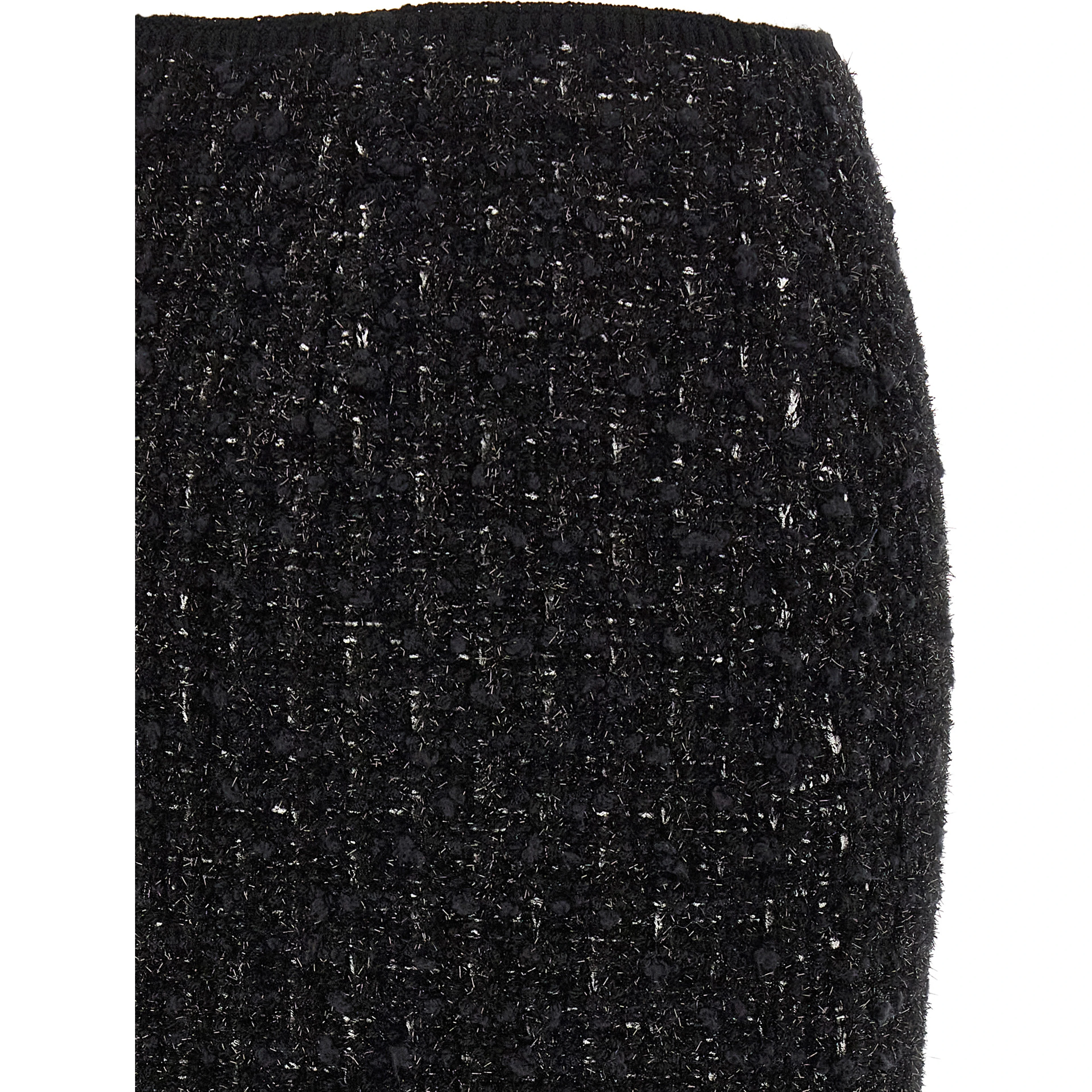 Black Viscose Long Skirt