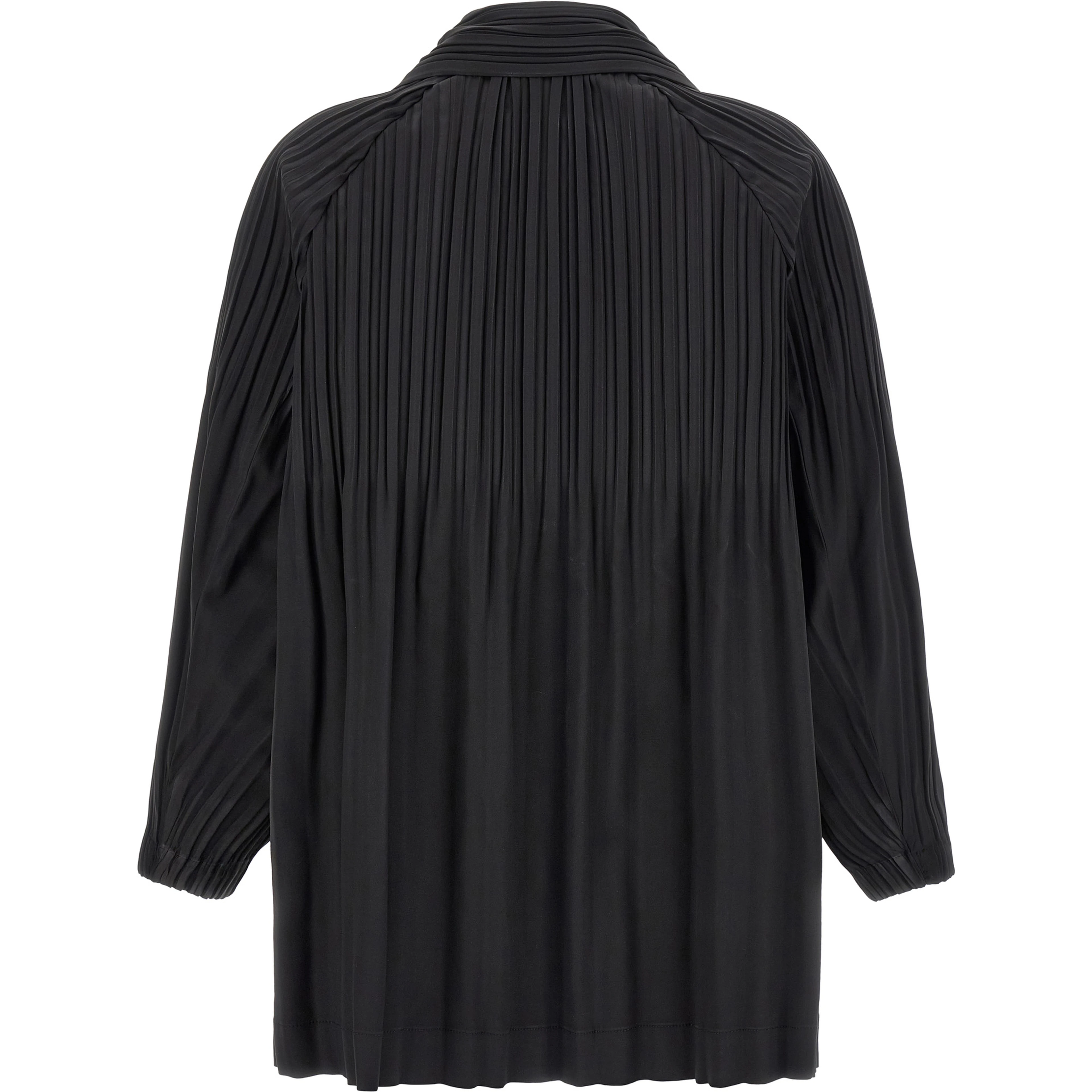 Black Polyester Coat
