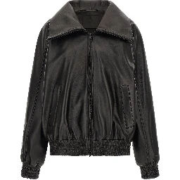 Black Lamb Leather Leather Jacket