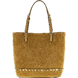 Beige Calfskin Tote Bag