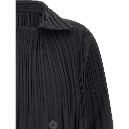 Black Polyester Coat