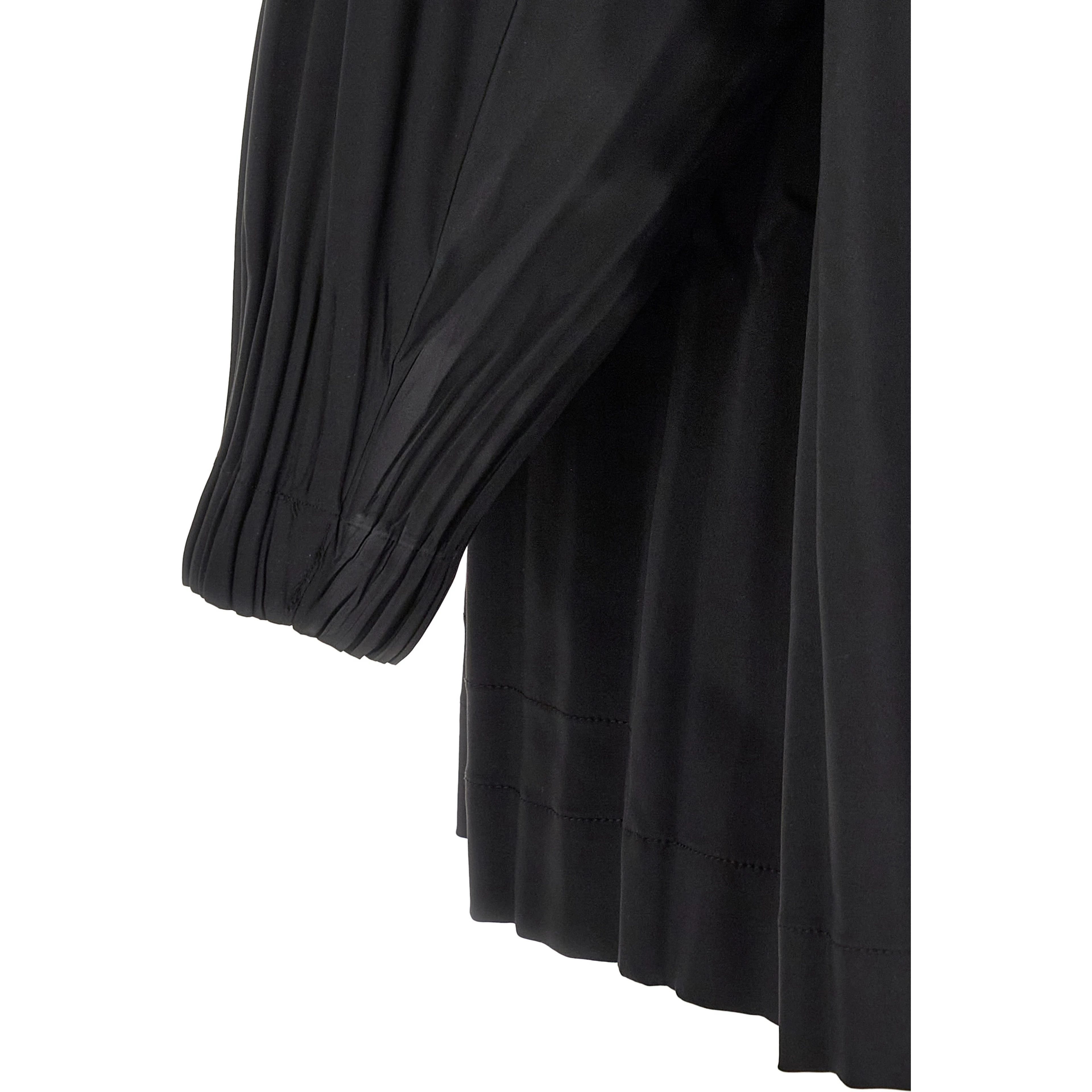 Black Polyester Coat