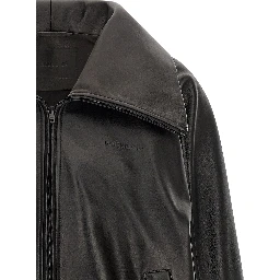 Black Lamb Leather Leather Jacket