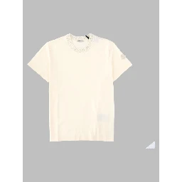 T-shirt con Scollo in Maglia