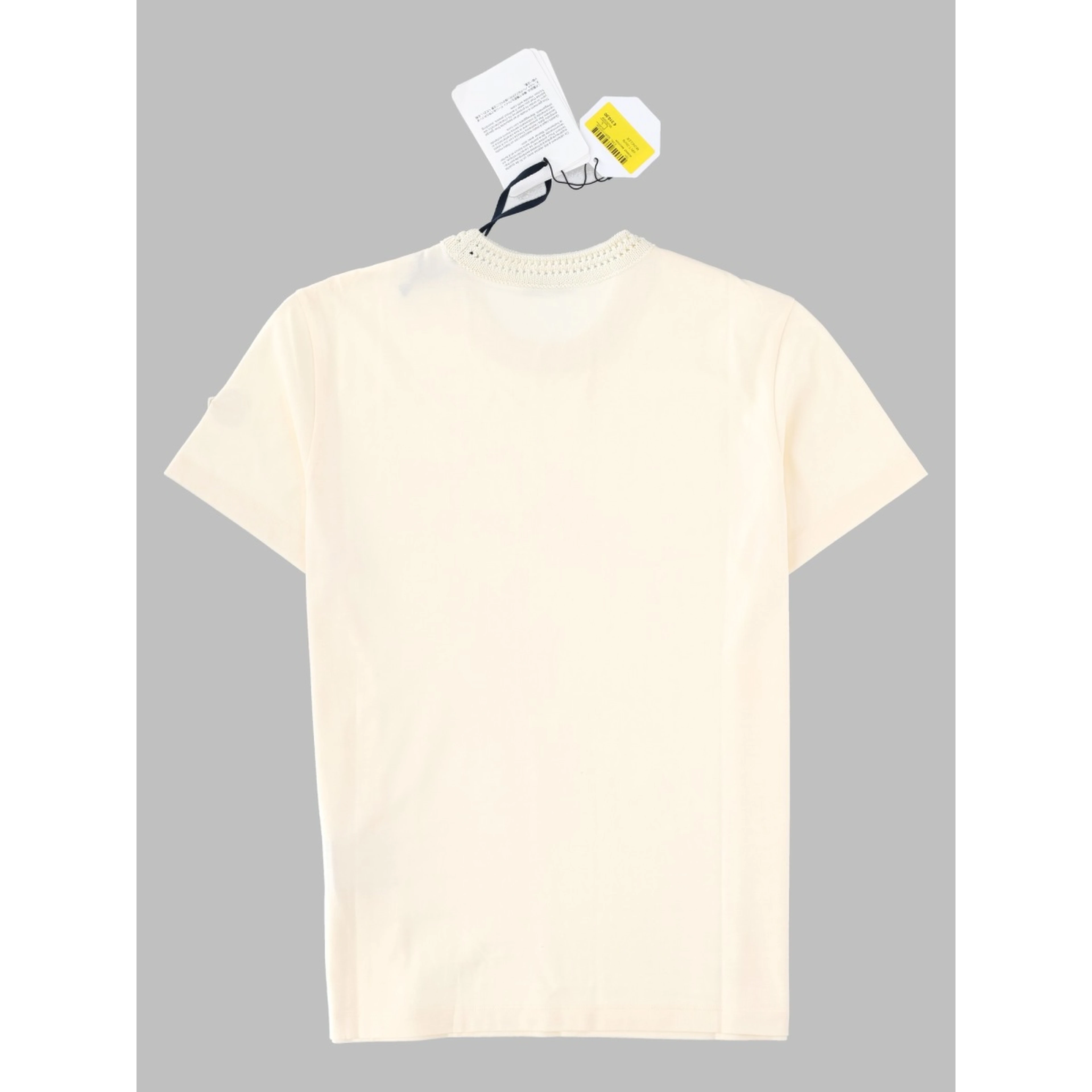 T-shirt con Scollo in Maglia