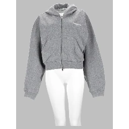 Felpa con Cappuccio e Zip con Logo