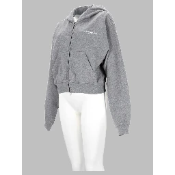 Felpa con Cappuccio e Zip con Logo